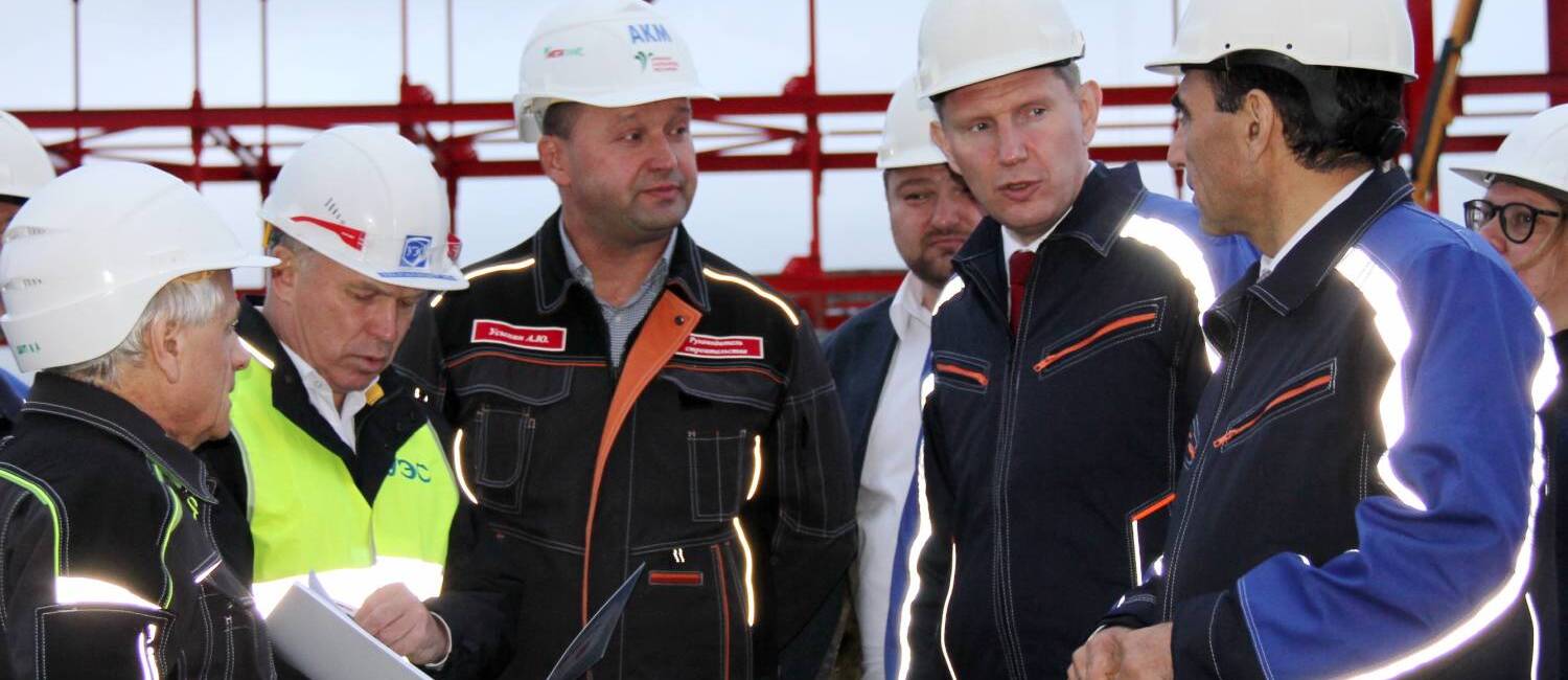 Губернатор Пермского края Максим Решетников посетил строительную площадку комплекса АКМ
